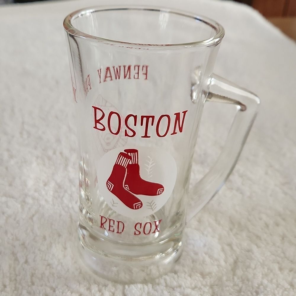 Vintage Boston Red Sox Fenway Park American League vintage beer mug stein glass
